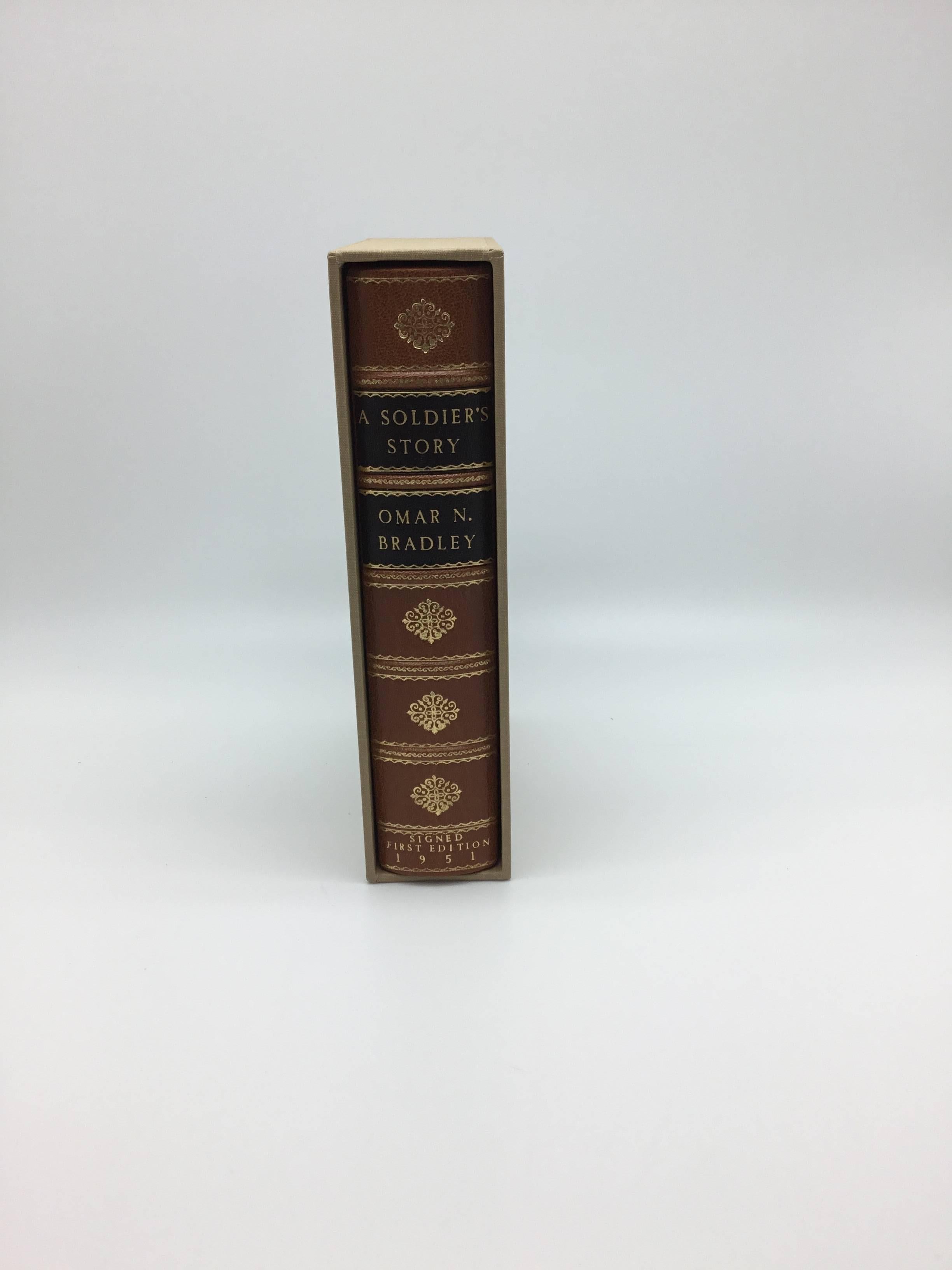 Soldier's Story by Omar Bradley, Signed First Edition, circa 1951 In Excellent Condition In Colorado Springs, CO