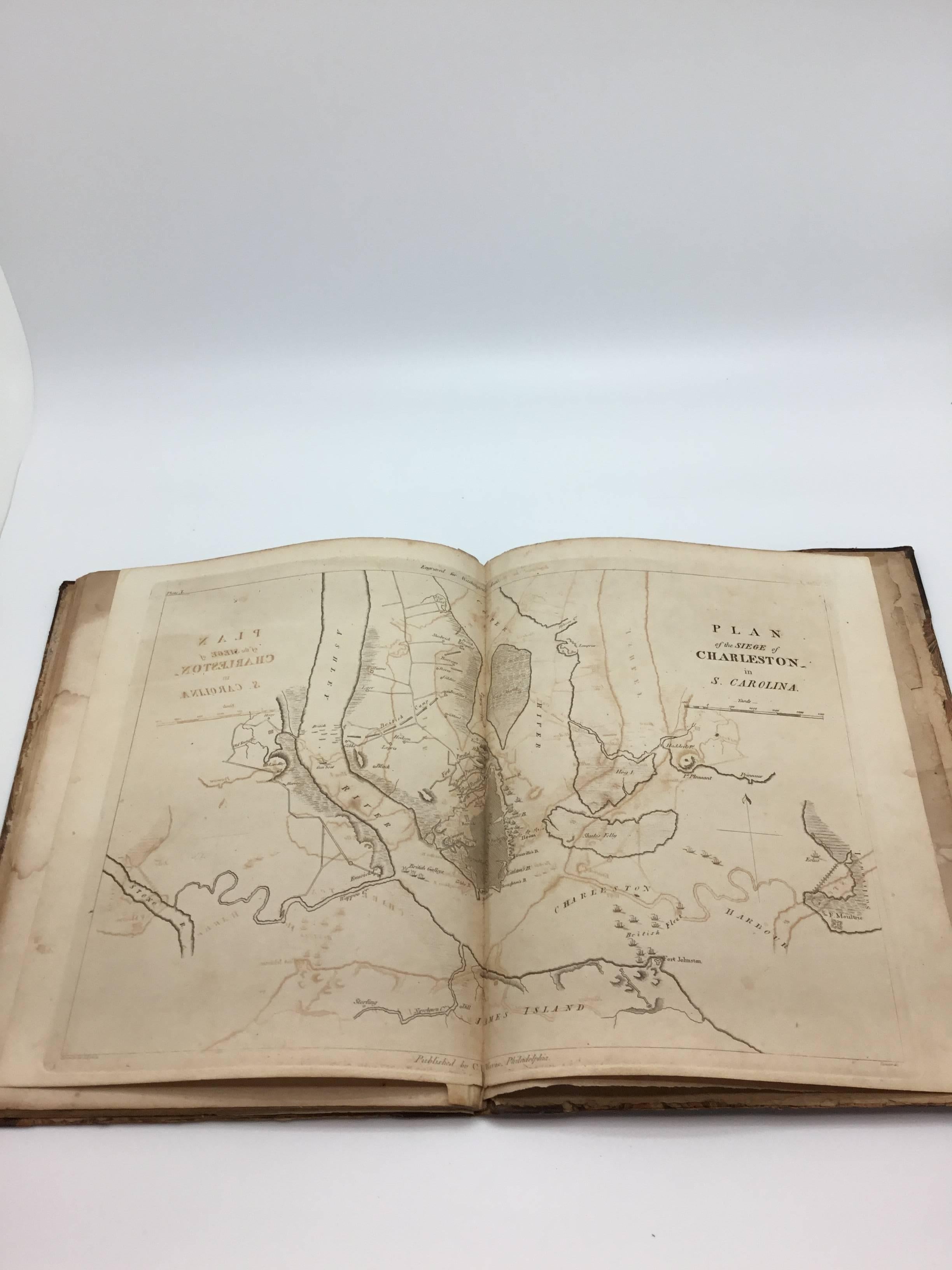 American Life of George Washington by John Marshall, 6-Volumes with Atlas, Circa 1804-07 