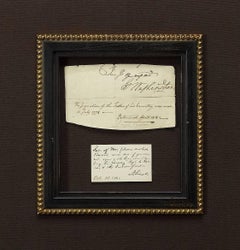 George Washington and Abraham Lincoln Original Signatures, 1778-1861