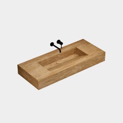 Skadi - Marmor Basin - Beige Travertin - Groß