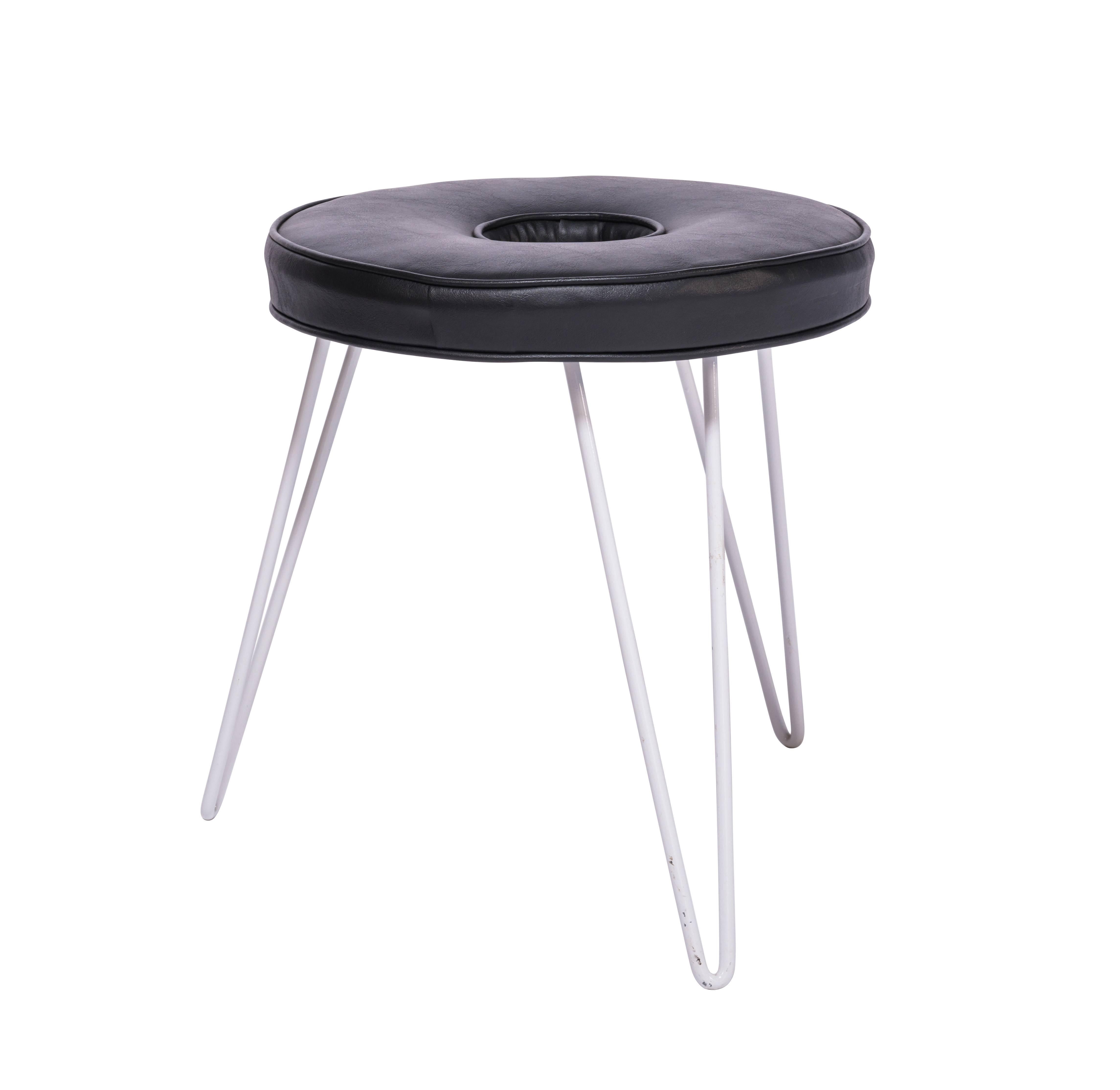 William Armbruster's donut stool for Edgewood Furniture Co. This stool was featured in the Museum of Modern Art's 