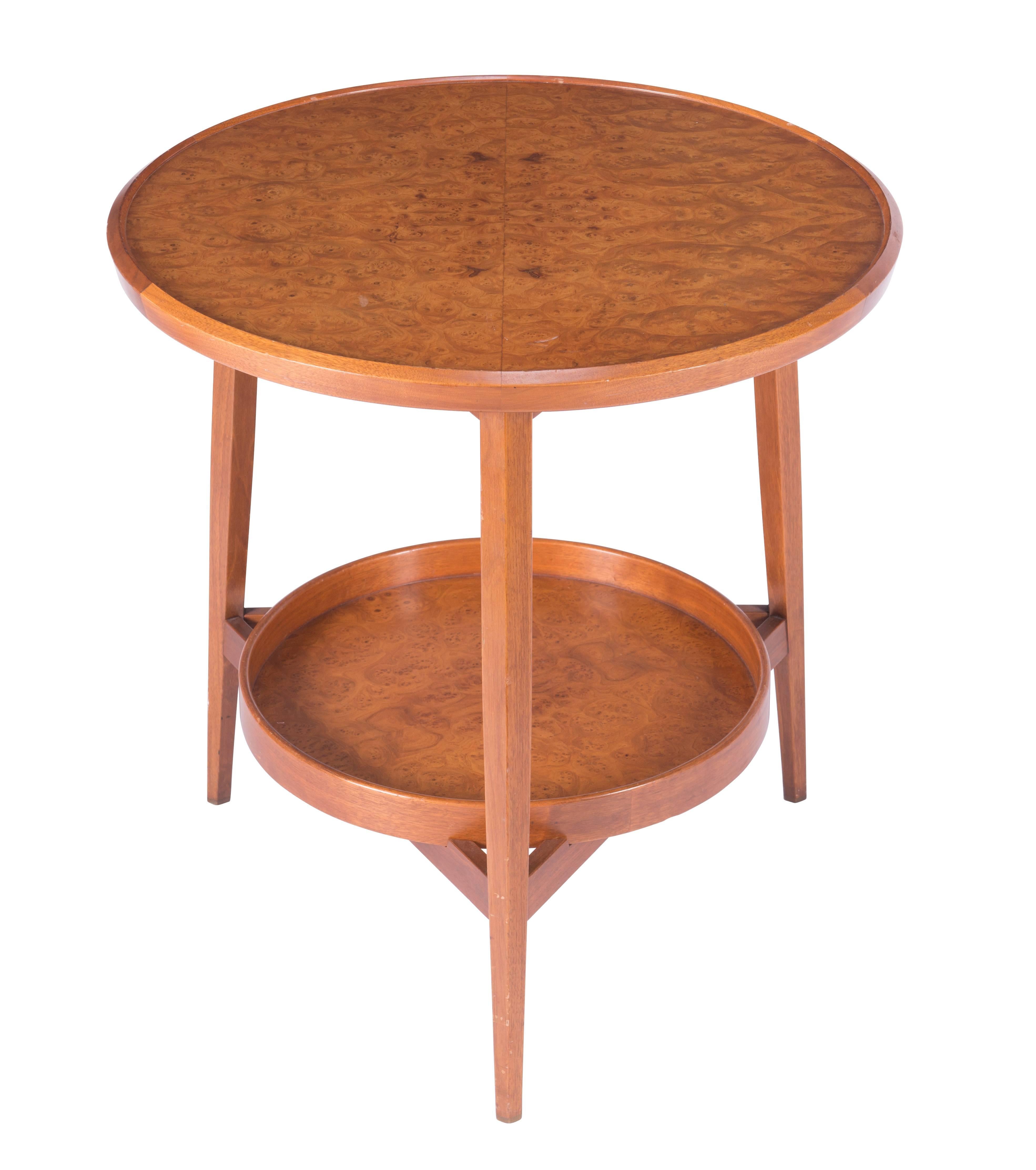 Mid-Century Modern Wormley for Dunbar Table with Removable Tray