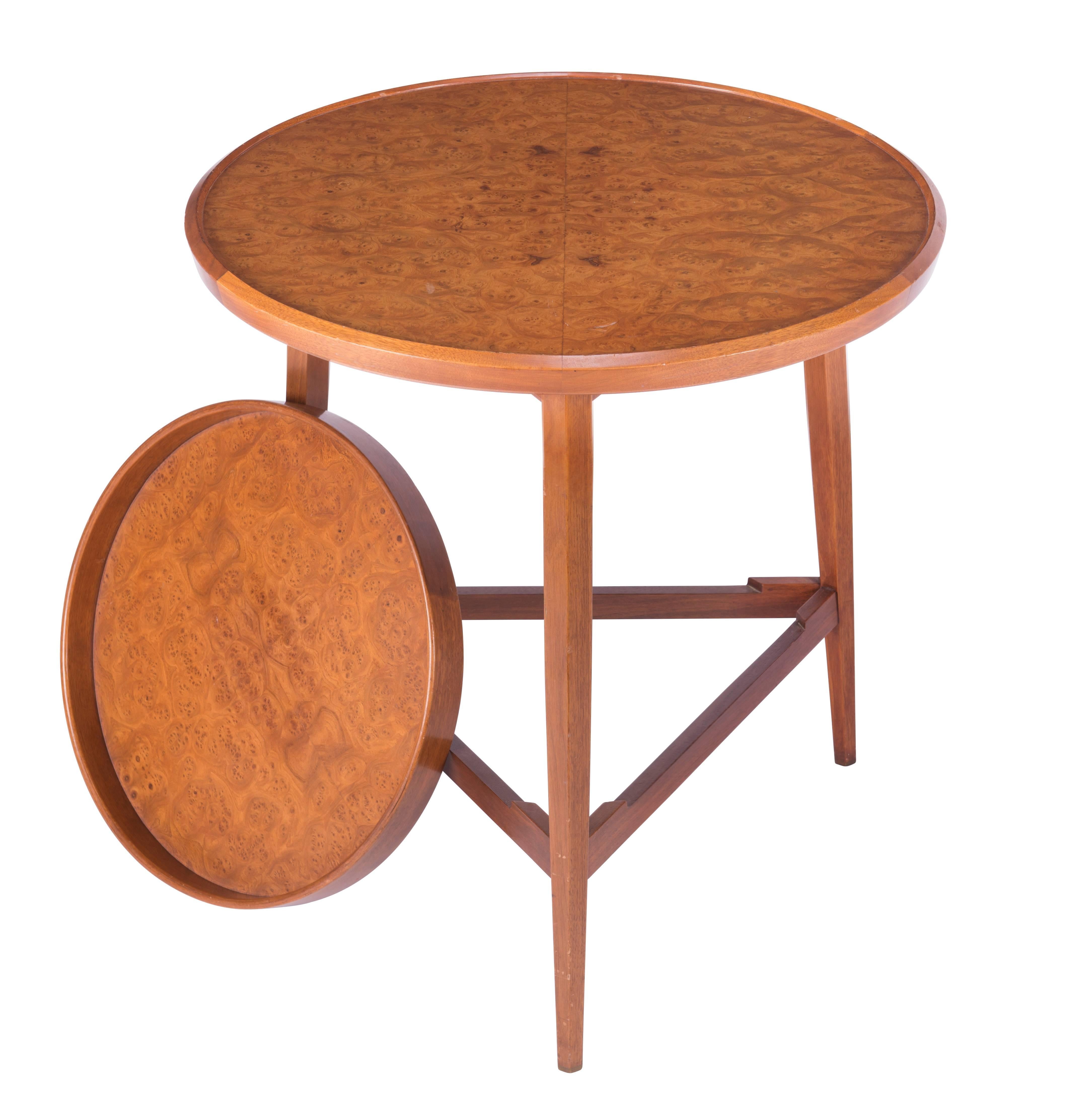 Wormley for Dunbar Table with Removable Tray In Excellent Condition In Pawtucket, RI