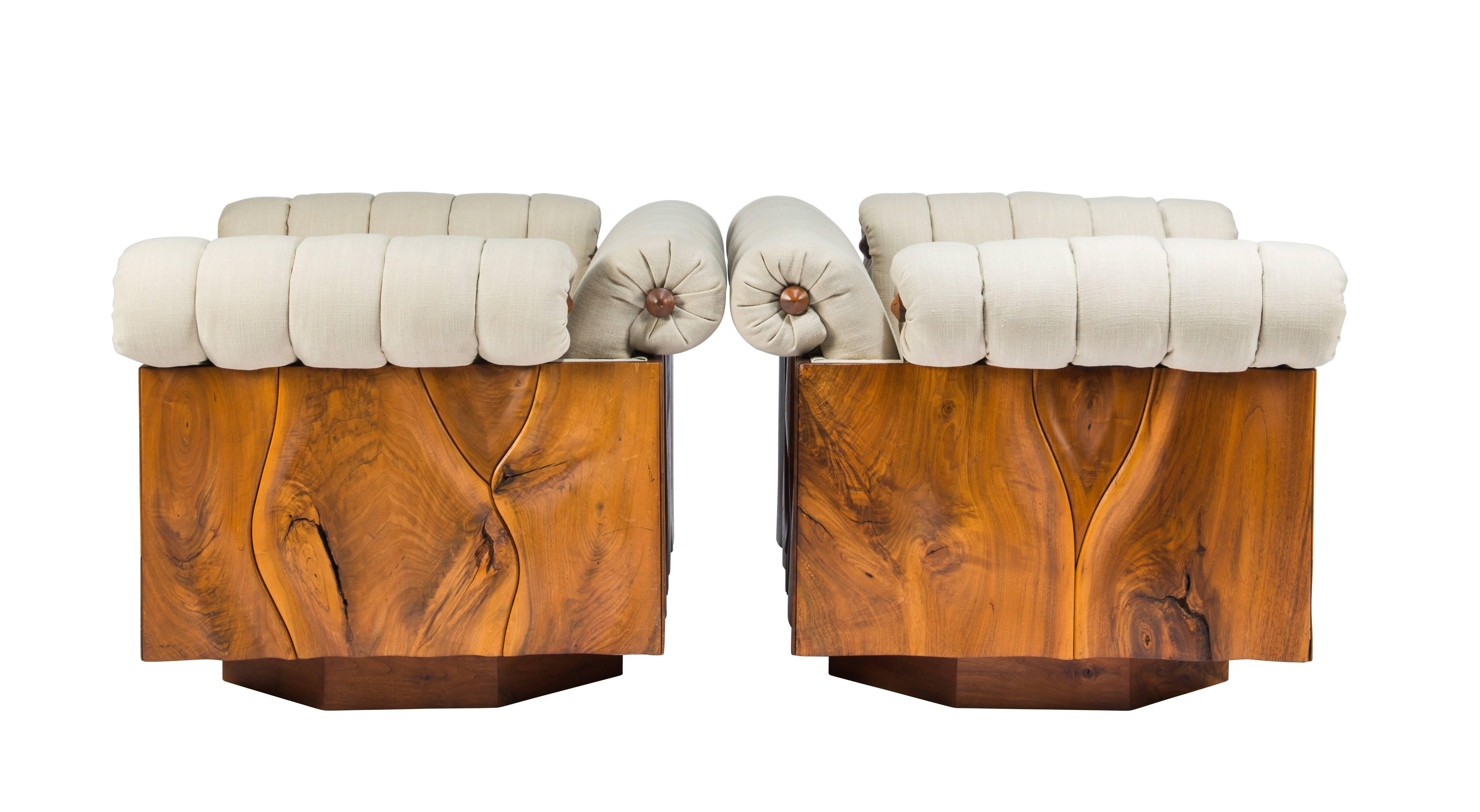 Pair of Unique Philip Lloyd Powell Lounge Chairs 3