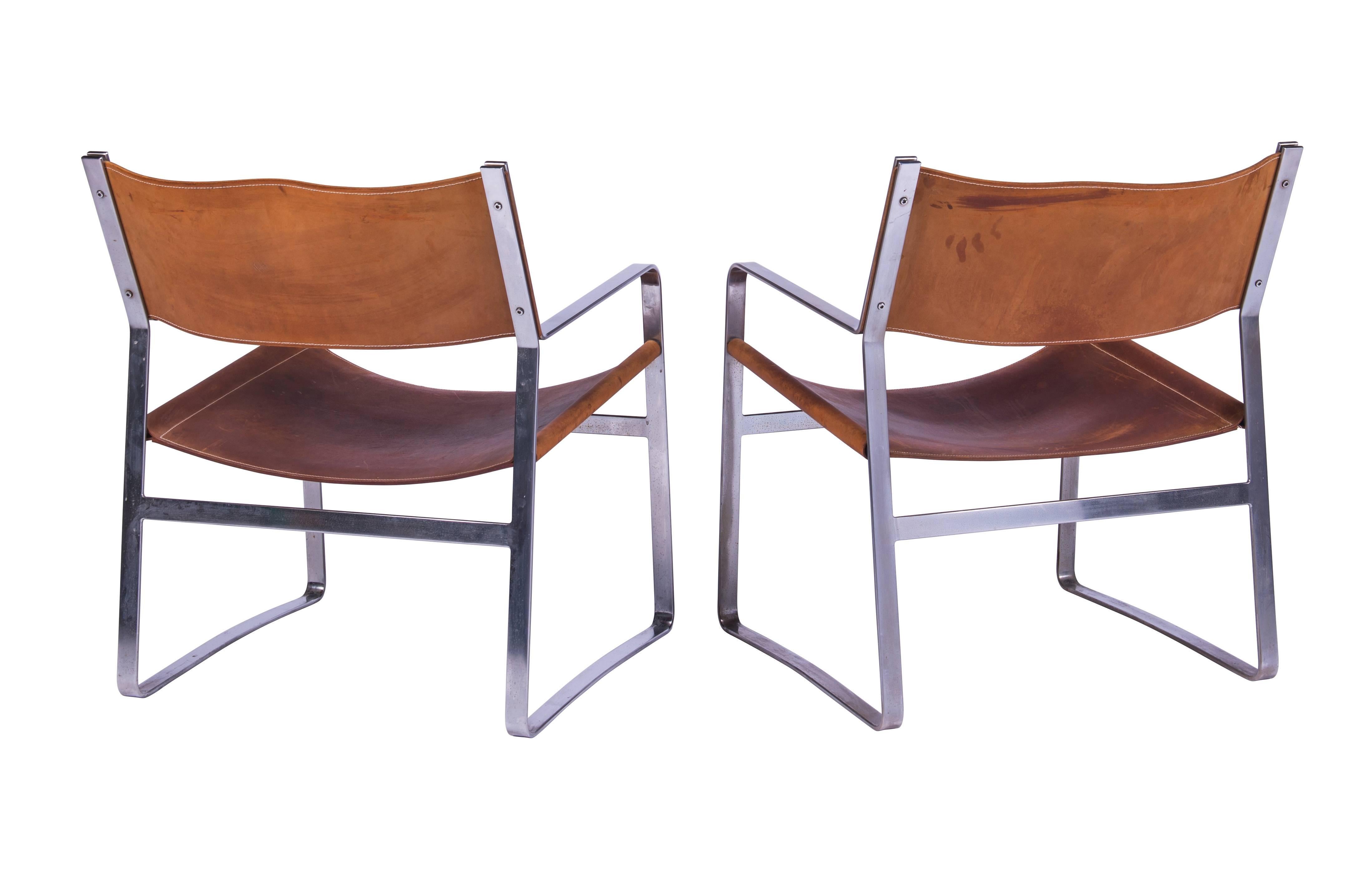 Pair of Hans Wegner Lounge Chairs for Johannes Hansen For Sale 2