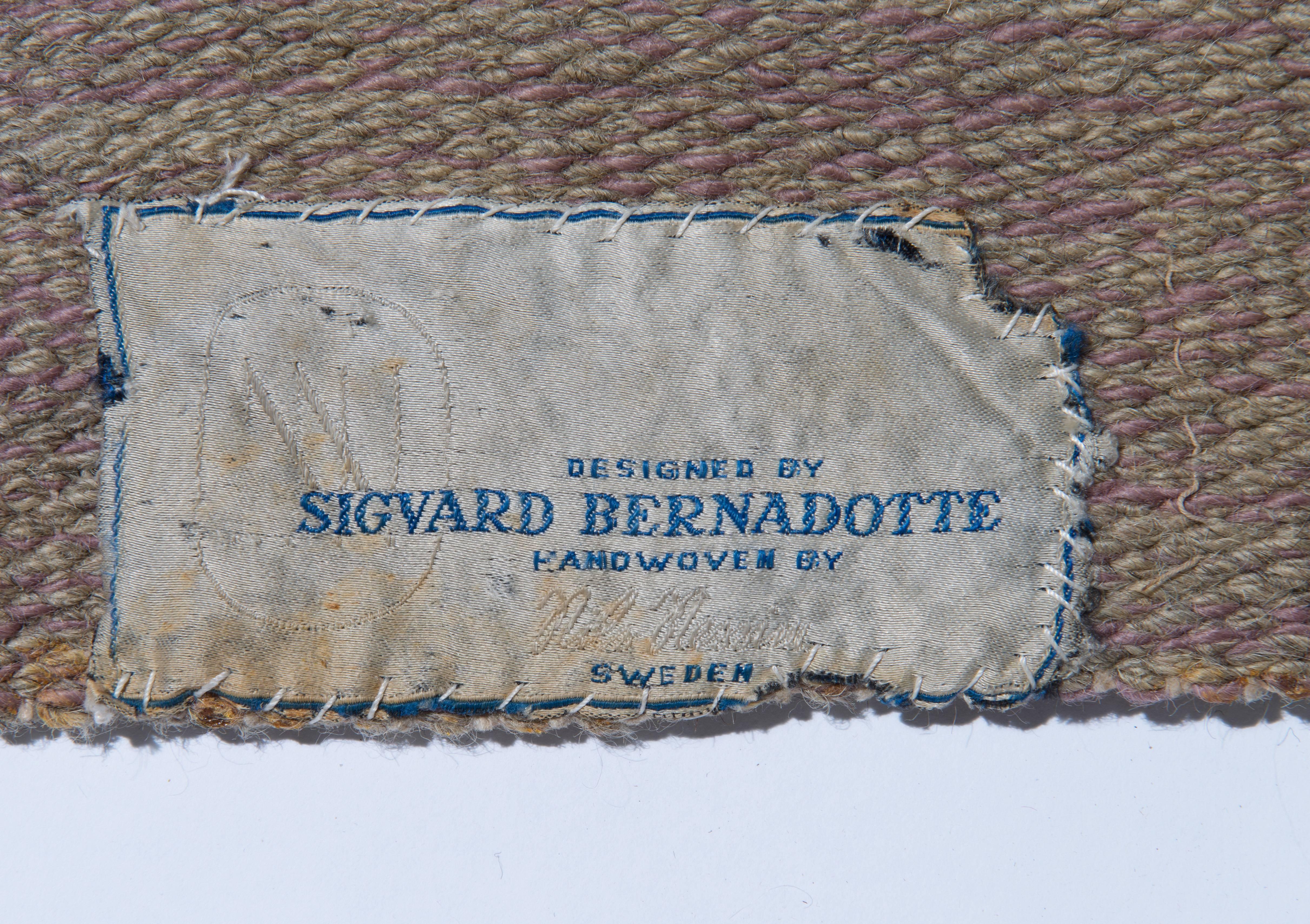 Rare and Important Swedish Carpet by Sigvard Bernadotte 5