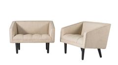 Pair of Petite Edward Wormley for Dunbar "Slipper Benches"