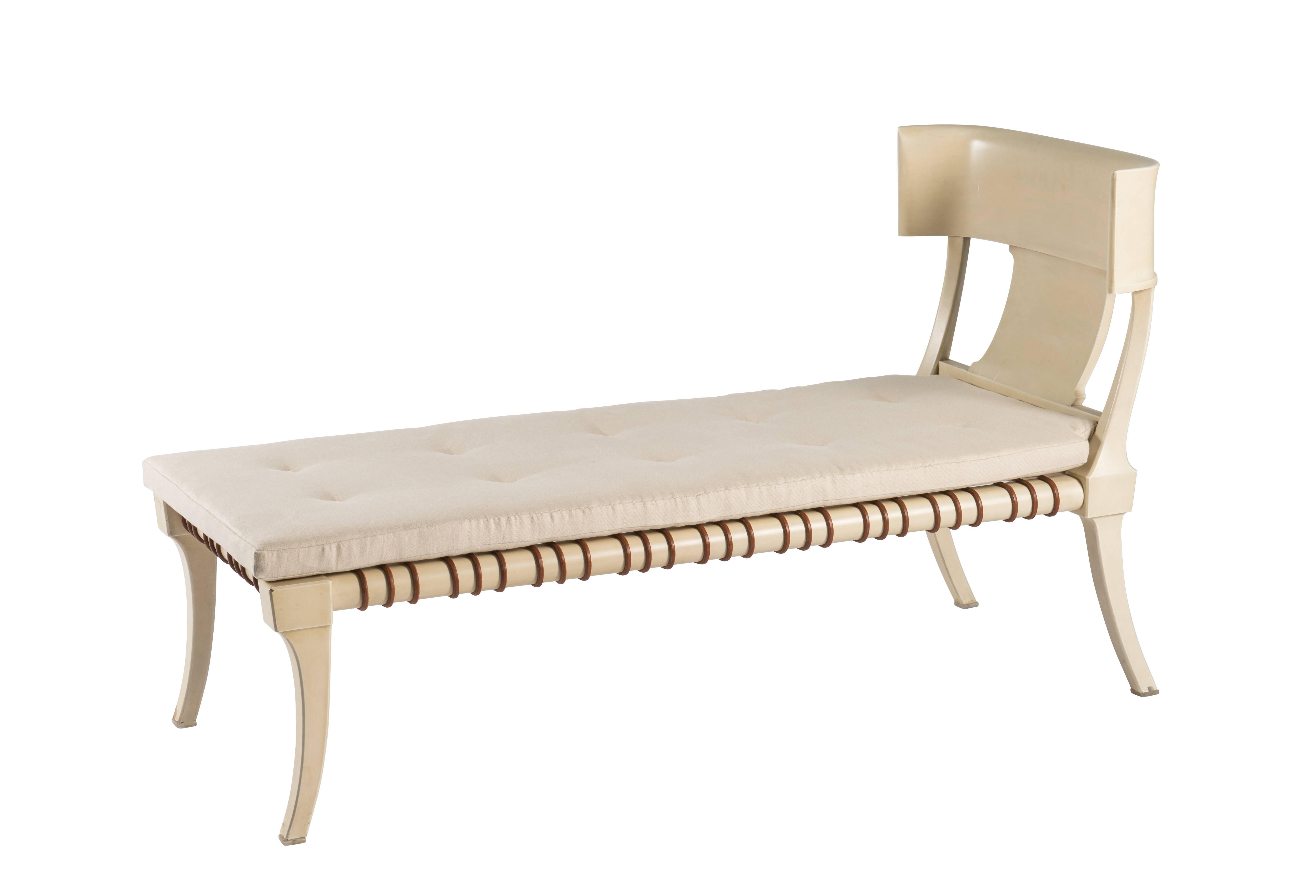 American Rare T.H. Robsjohn-Gibbings Chaise Lounge for Saridis of Athens