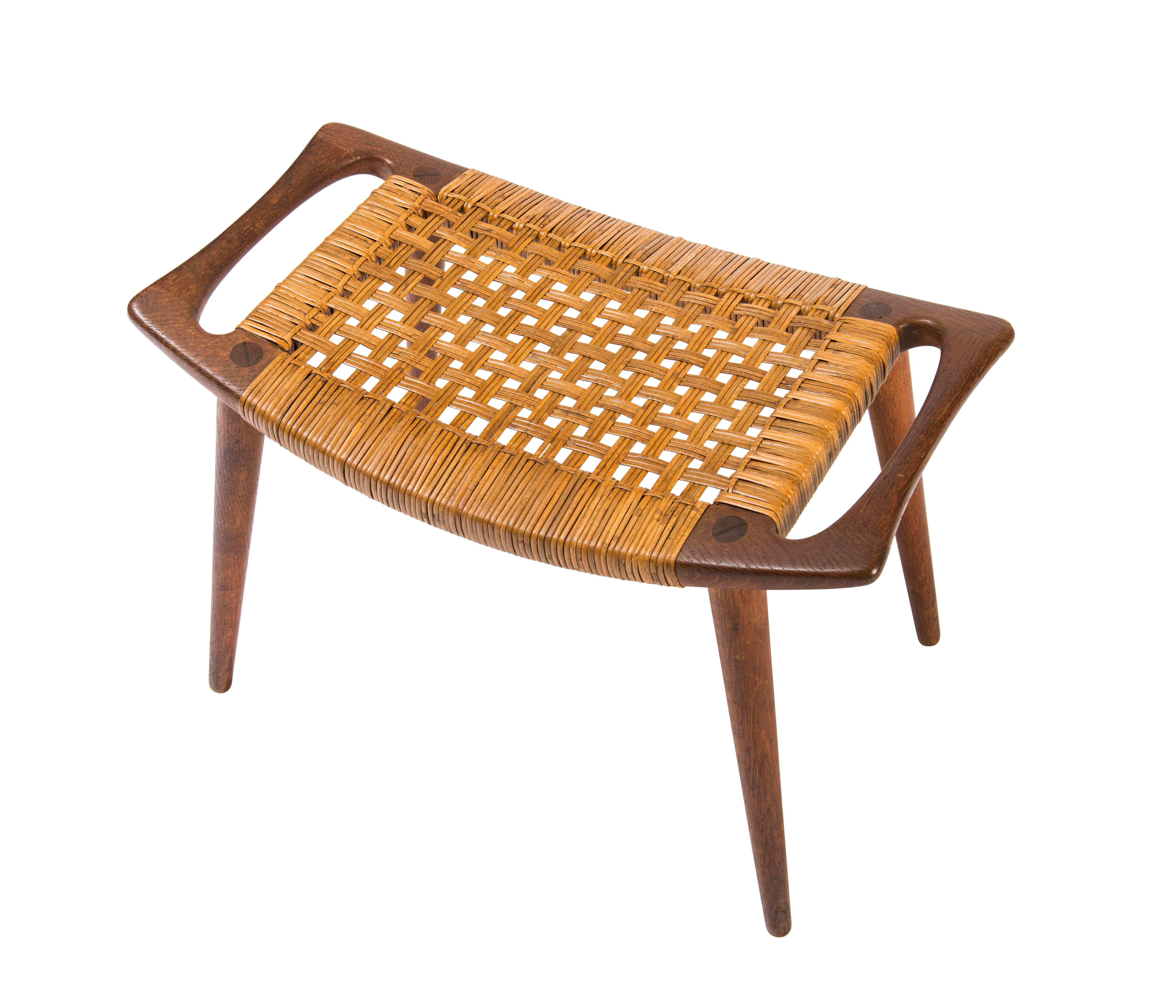 caned stool