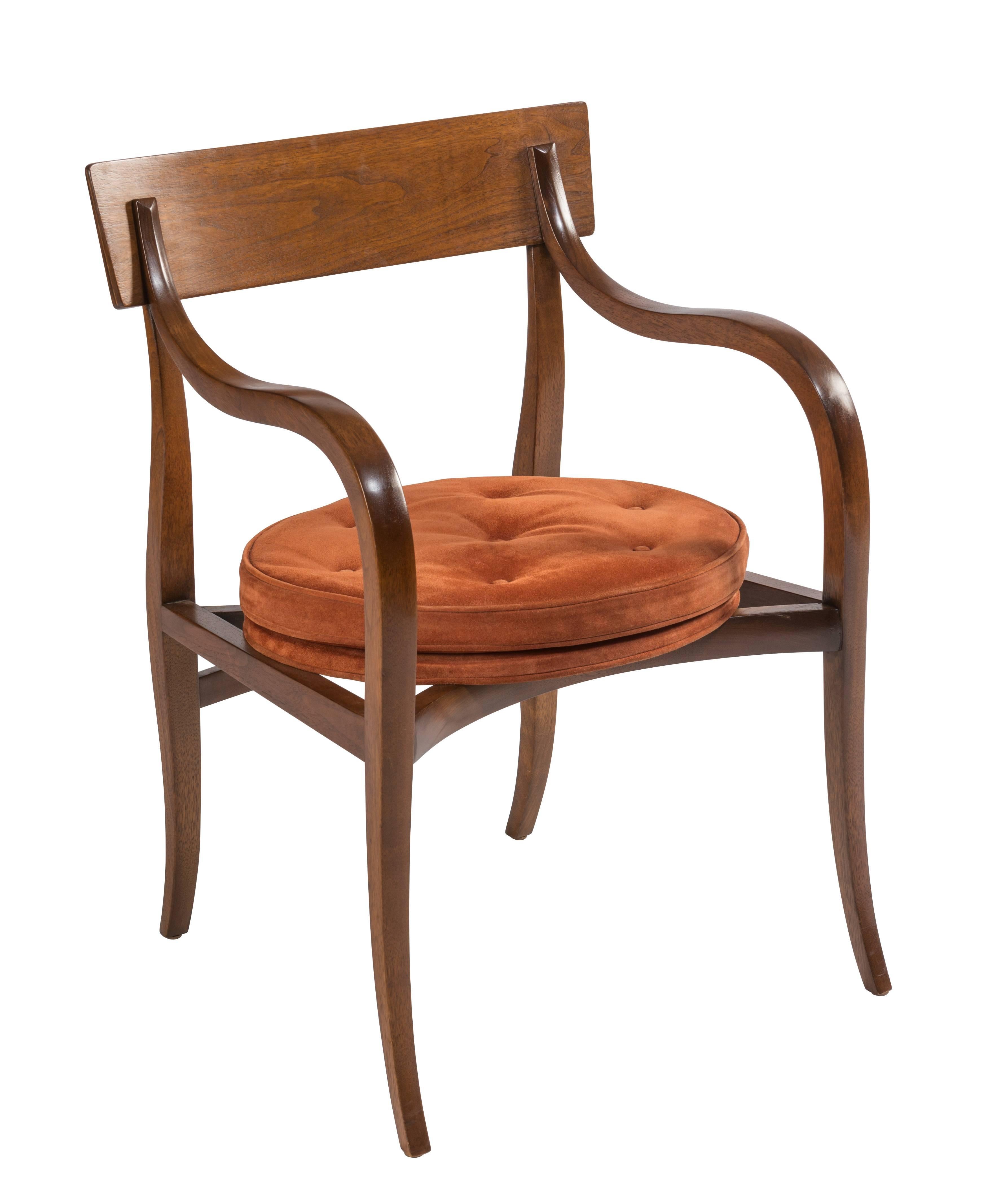 Mid-20th Century Pair of Dunbar Alexandria Chairs by Edward Wormley