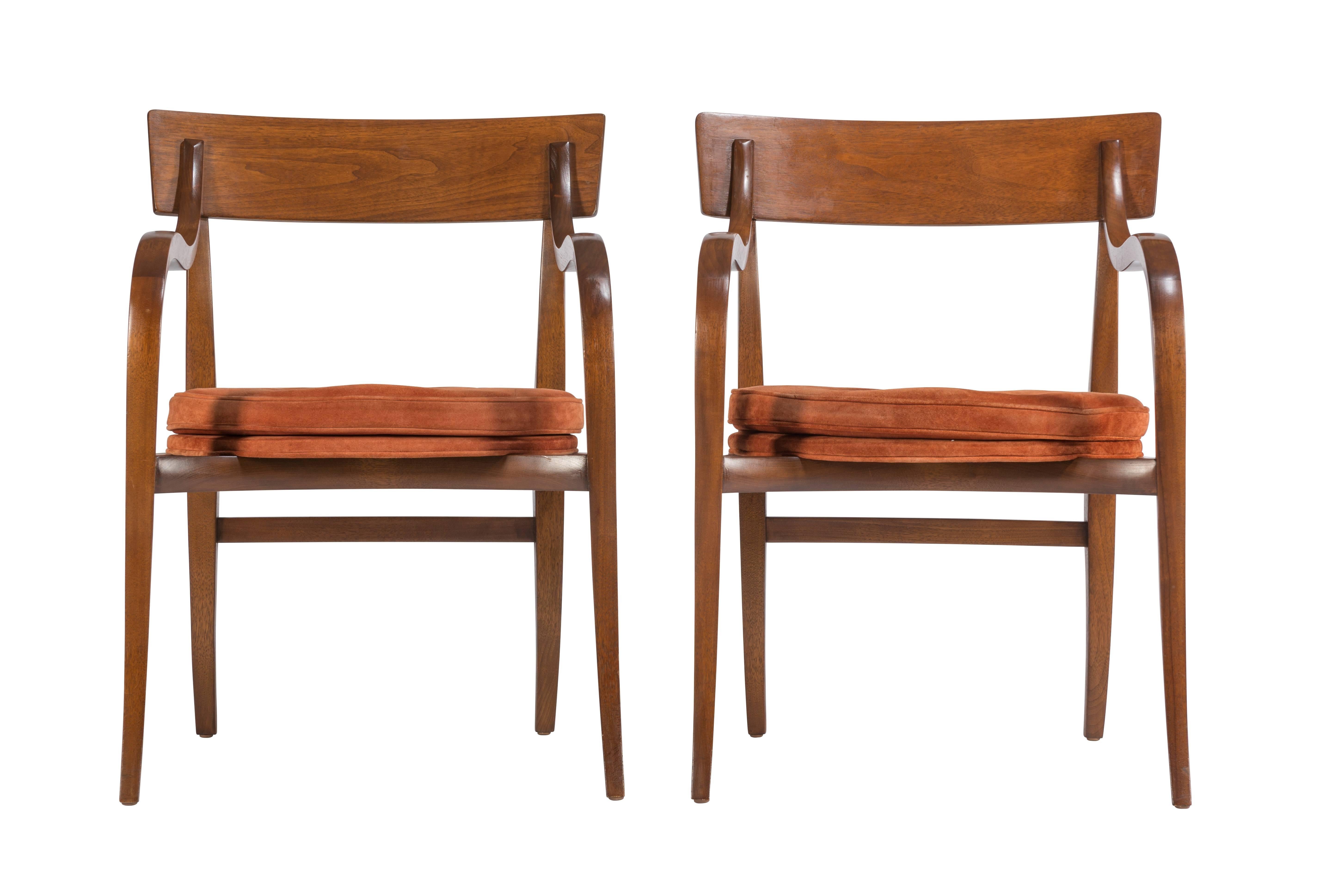 American Pair of Dunbar Alexandria Chairs by Edward Wormley