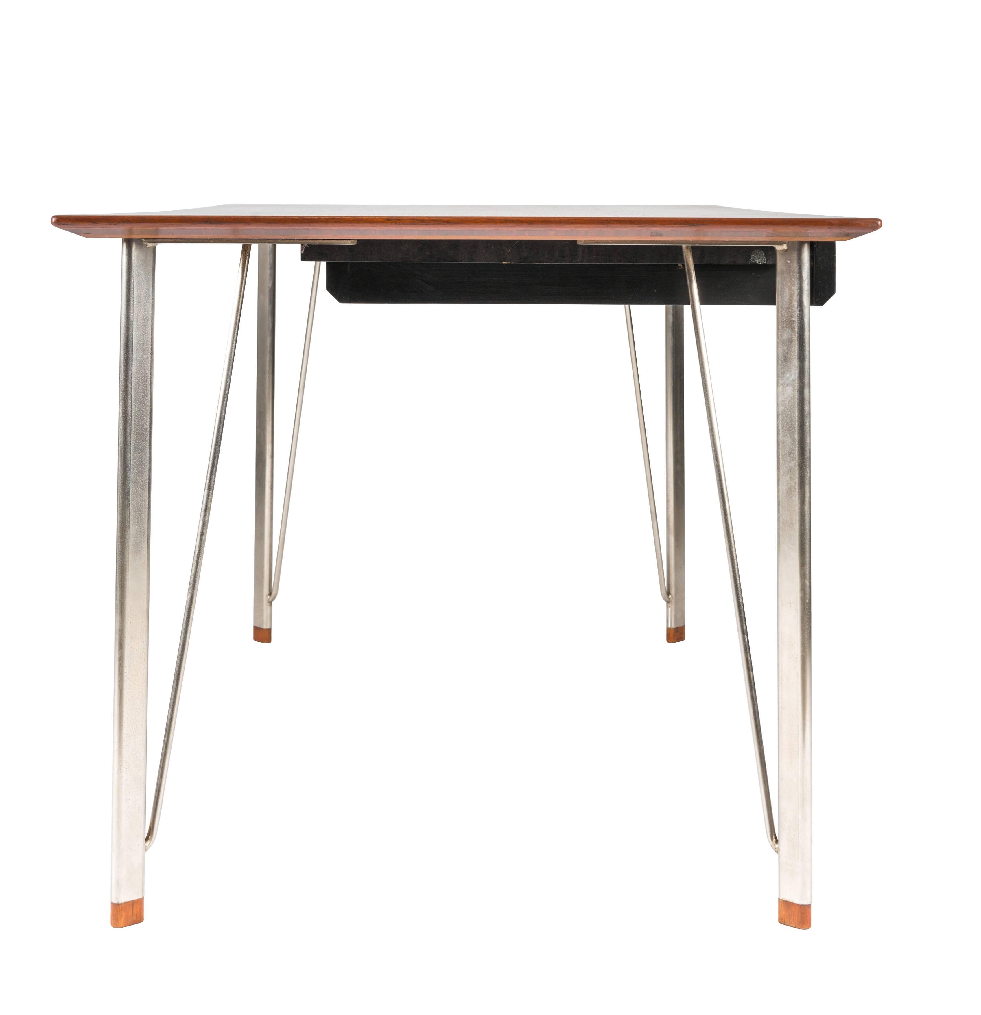 Scandinavian Modern Arne Jacobsen Desk by Fritz Hansen in Denmark