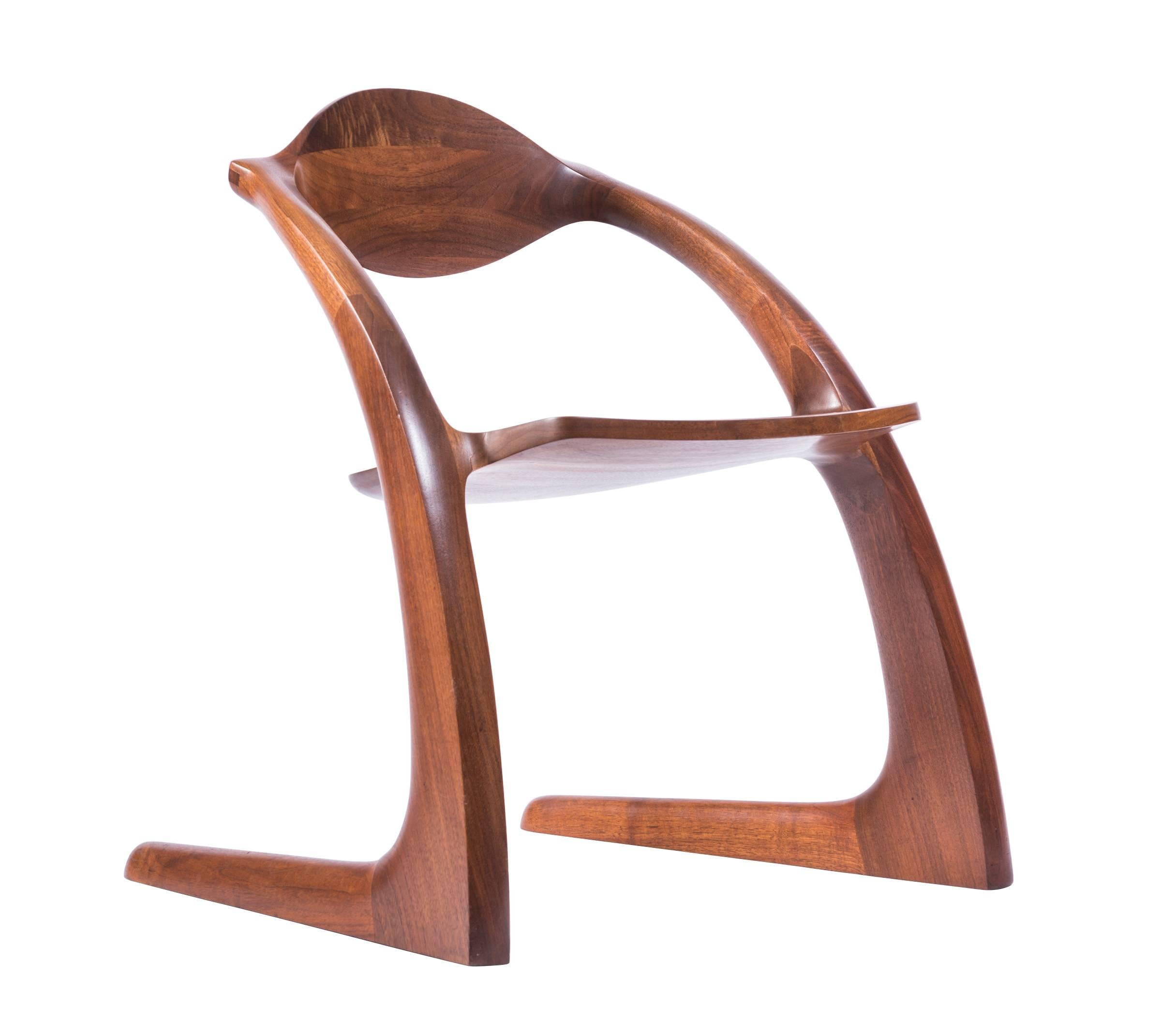 Mid-Century Modern Wendell Castle Zephyr Chair, 1979