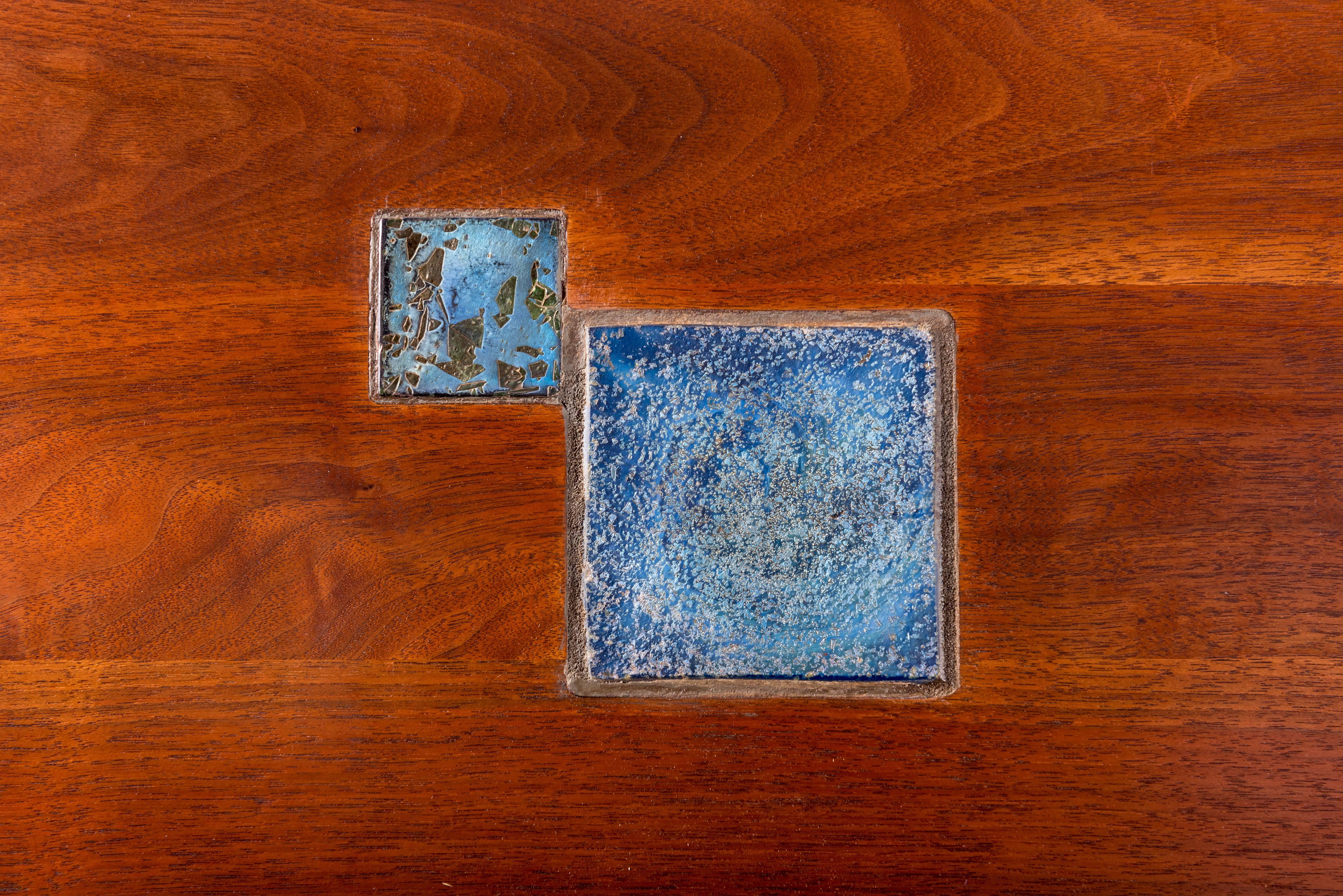 Dunbar Coffee Table with Tiffany Tiles by Edward Wormley 3