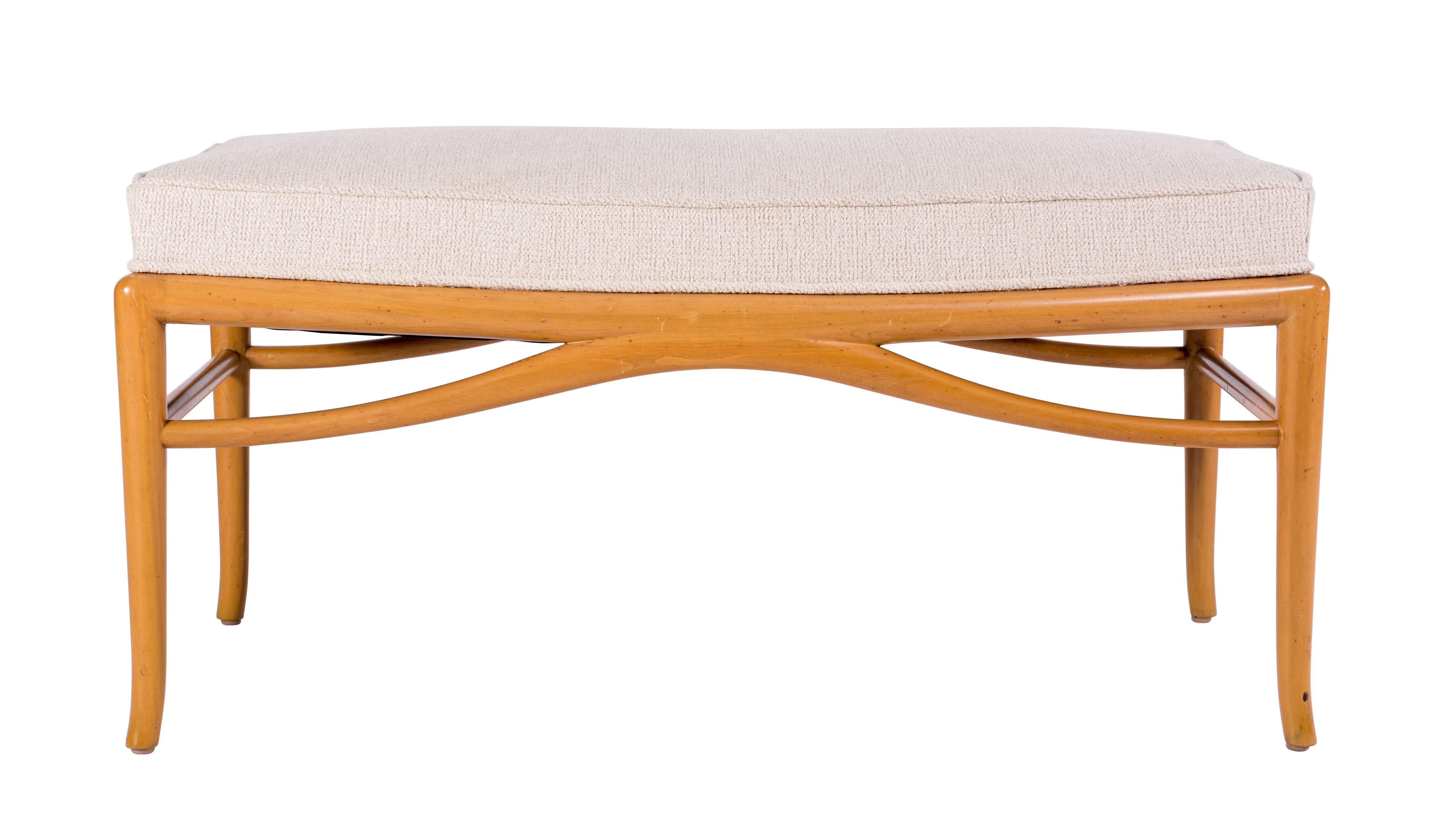 Mid-20th Century Pair of Unique Custom Benches by Robsjohn-Gibbings