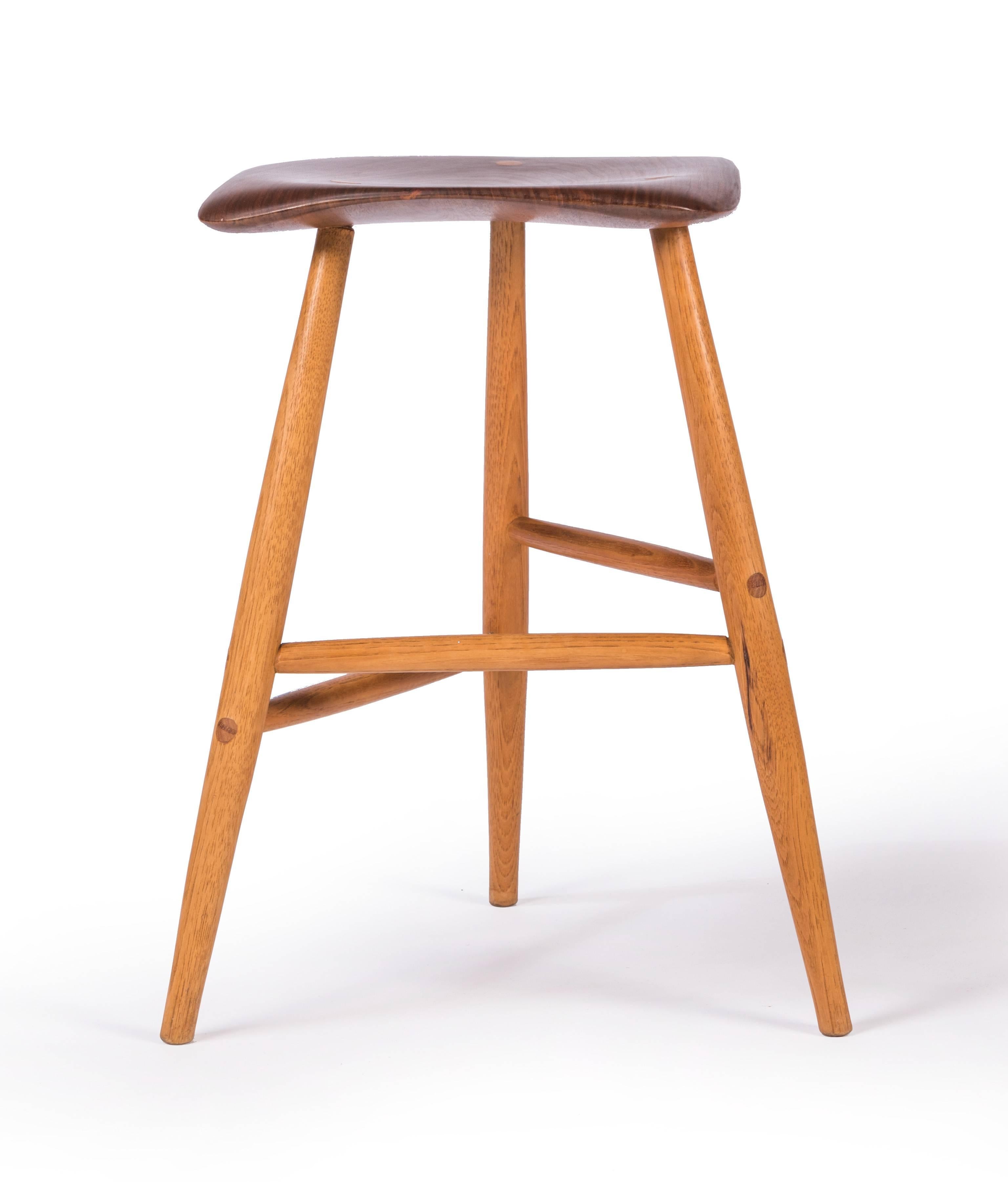 Stool by Wharton Esherick In Excellent Condition In Pawtucket, RI
