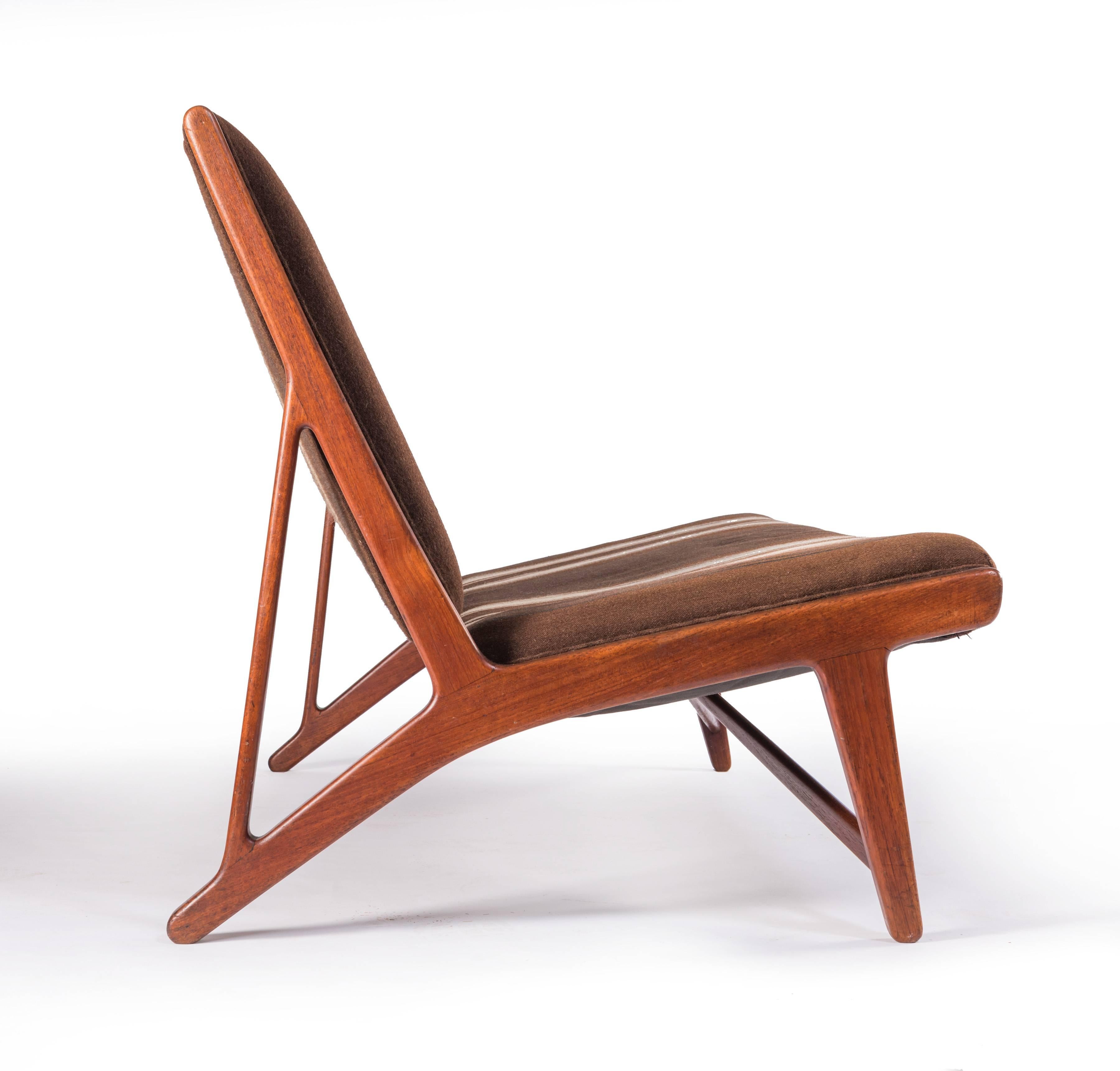 Wool Hans Wegner Settee for Johannes Hansen