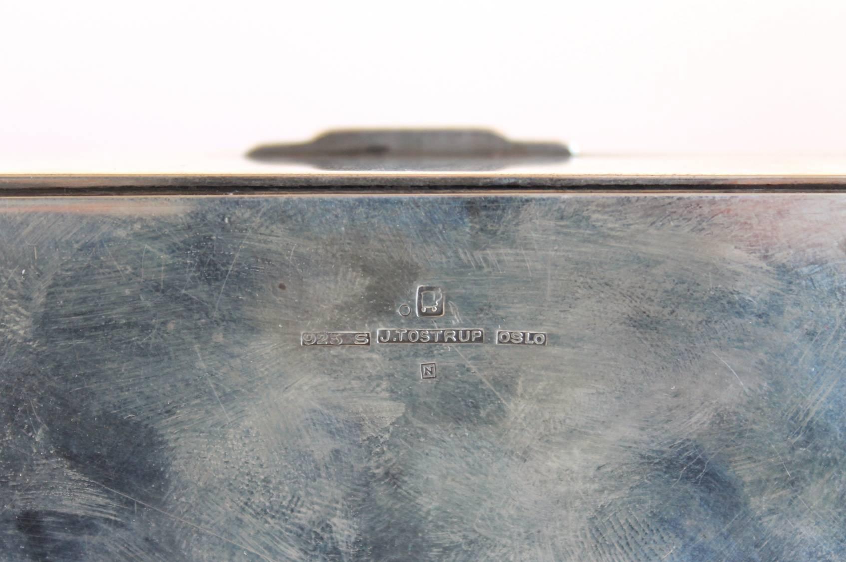 J. Tostrup Sterling Silver and Enameled Box 2