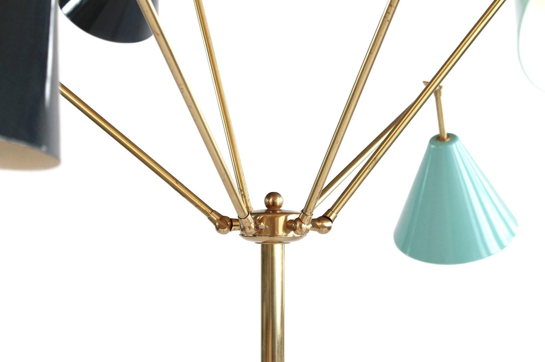 Mid-20th Century Attributed to Stilnovo 1960s Italian Floor Lamp