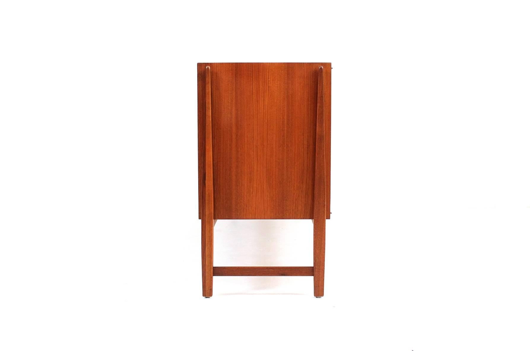 Mid-Century Modern Walnut and Rosewood Cabinet by Kipp Stewart for Calvin