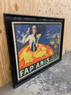 Grande affiche publicitaire française ancienne - Encadrée
