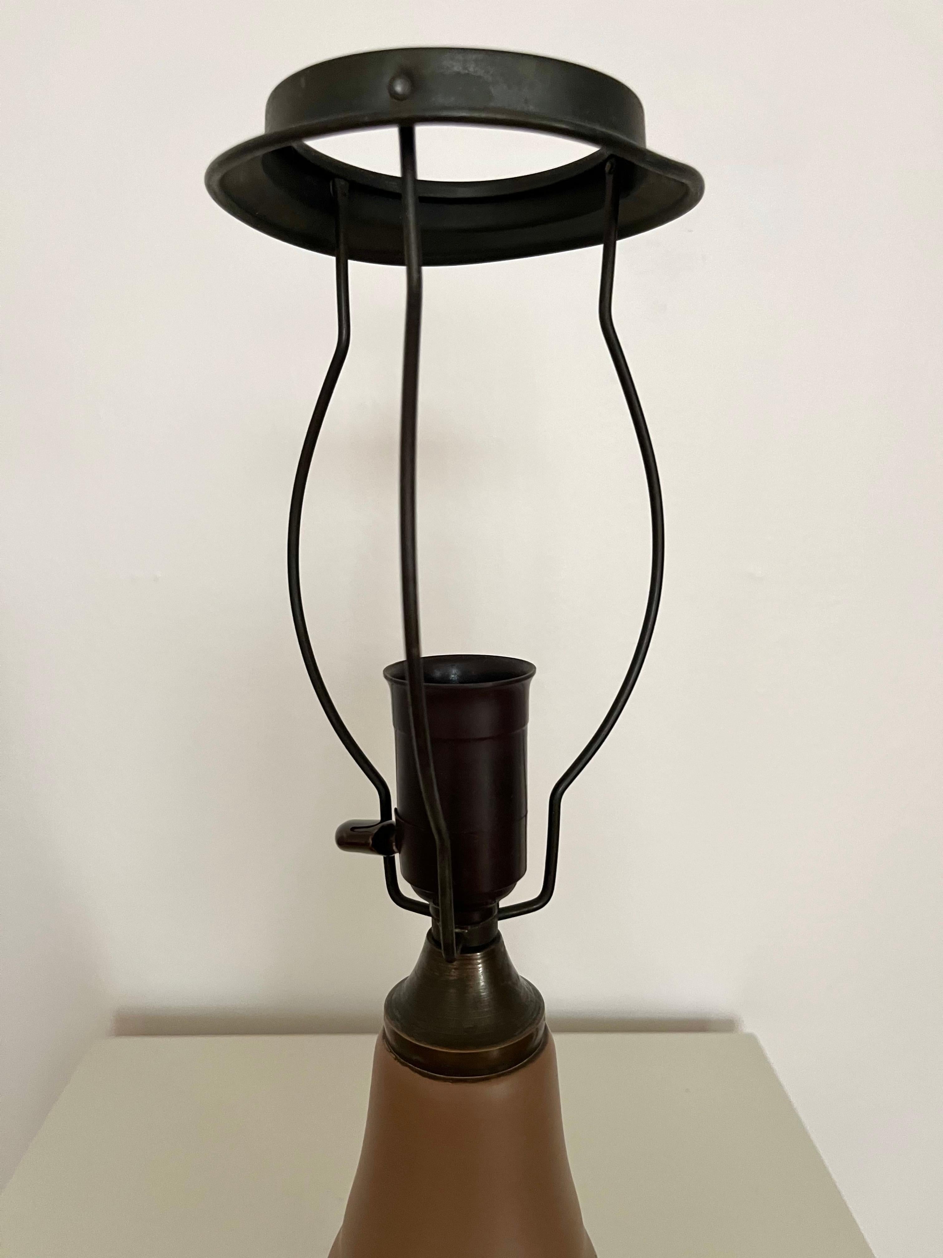 Lampe de table danoise Art nouveau des années 1930, décorée à la main par L. Hjorth en vente 6