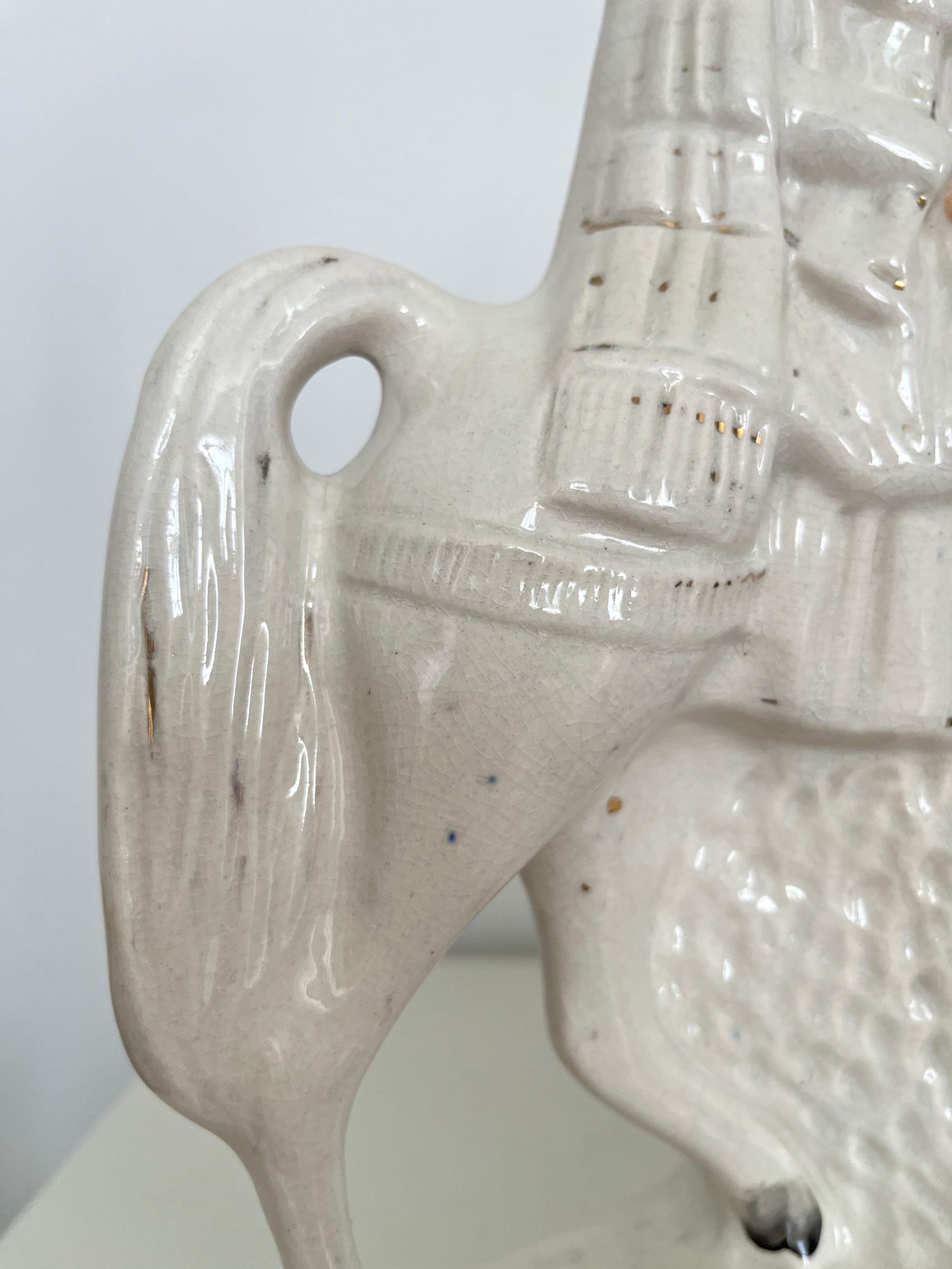 Figura di cavallo e cavaliere dello Staffordshire, Inghilterra, 1850 ca. in vendita 4