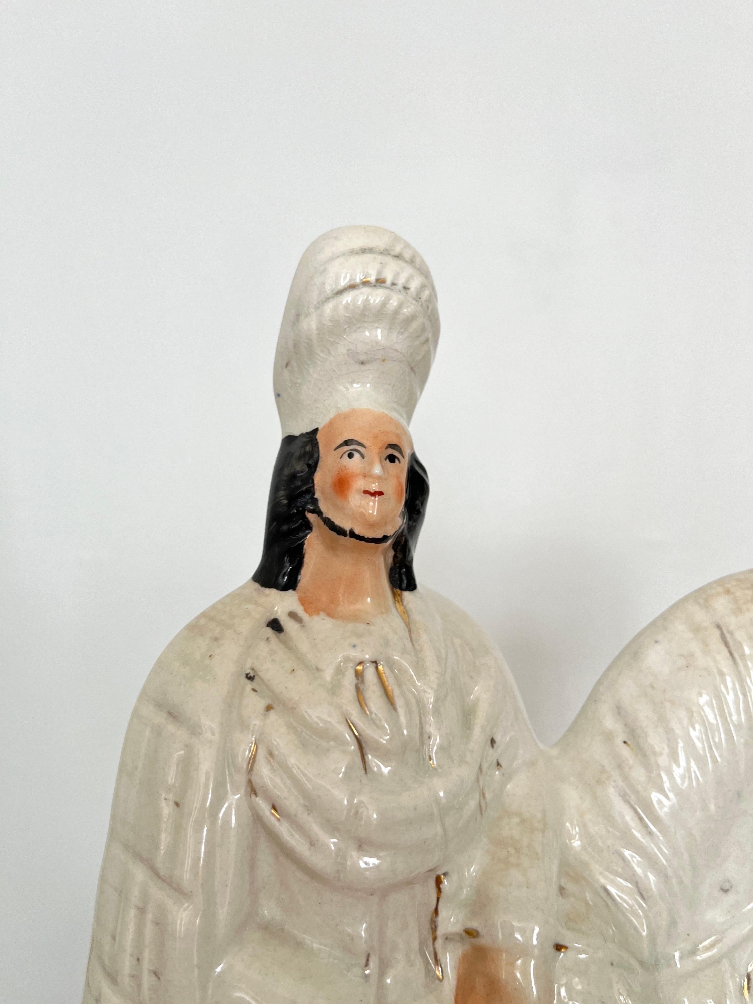 Figura di cavallo e cavaliere dello Staffordshire, Inghilterra, 1850 ca. in vendita 6