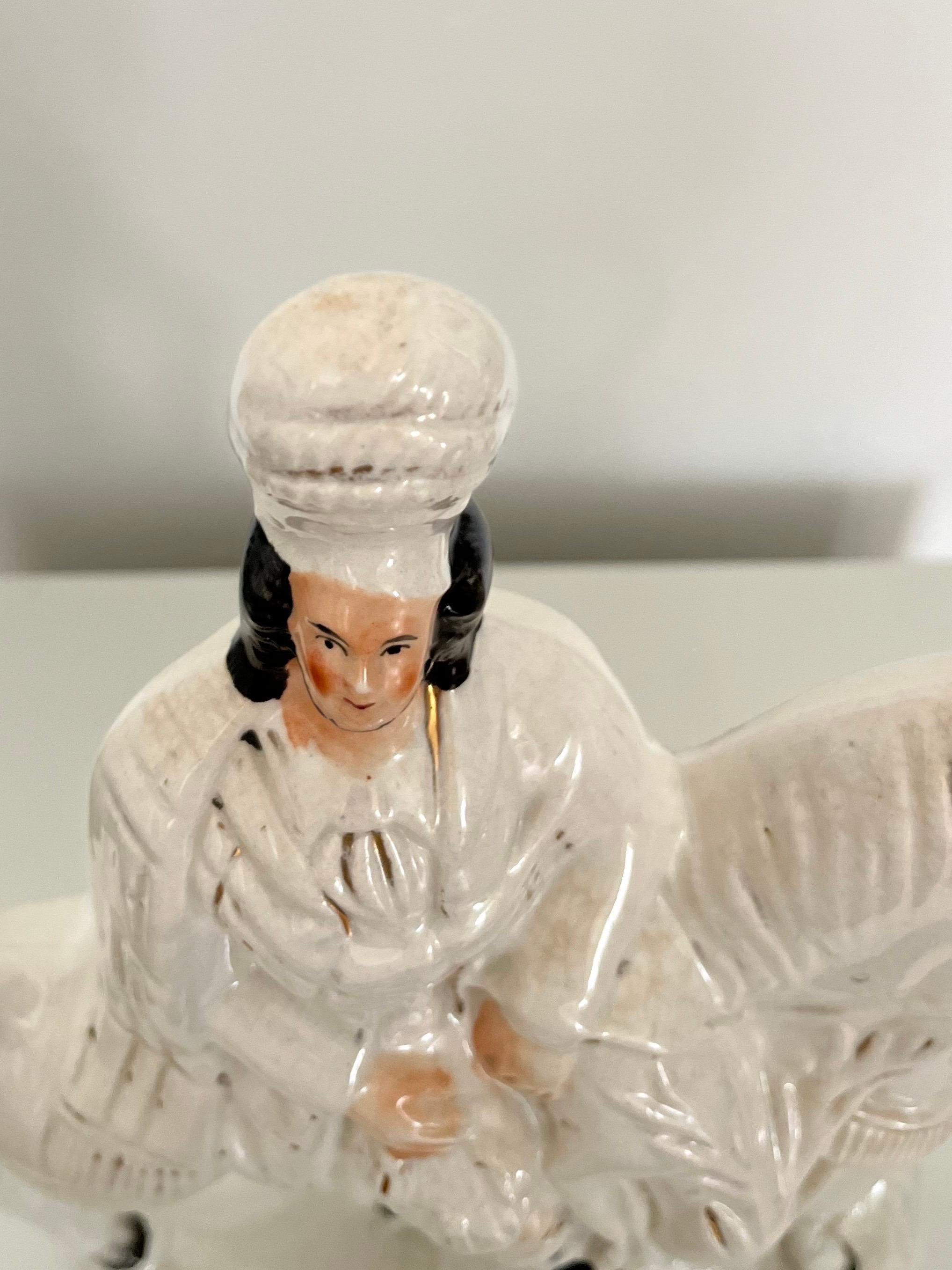 Figura di cavallo e cavaliere dello Staffordshire, Inghilterra, 1850 ca. in vendita 7
