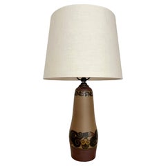 Lampada da tavolo danese in ceramica Art Decor decorata a mano di L. Hjorth, 1930