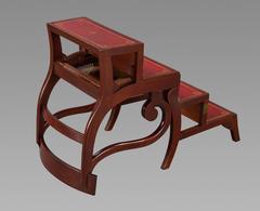 Regency Metamorphic Library Armchair/Library Steps