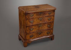 Fine and Rare Burr Walnut Bachelors Chest