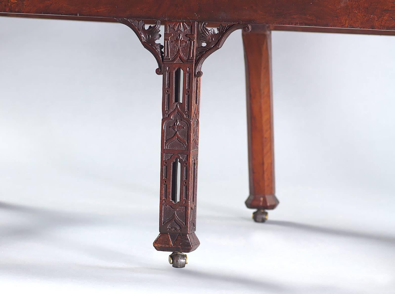 Chinese Chippendale Impressive and Highly Attractive Pair of Walnut Double Chair-Back Settees For Sale