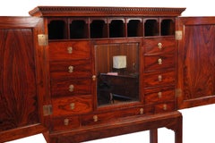 Superb 18th Century Chinese Export Padouk Cabinet on a Stand