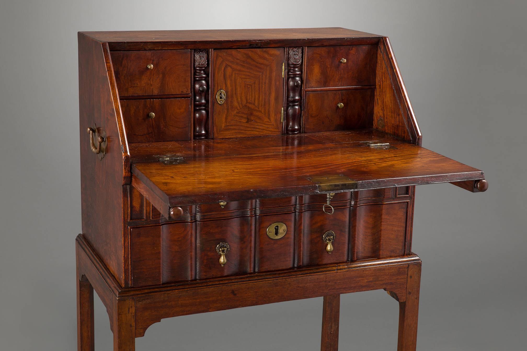Unknown Fine Early Chinese Export Small Padouk Table Bureau