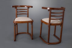 Pair of Joseph Hoffmann “Die Fledermaus” Chairs