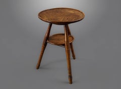 Fine Solid Elm English Tripod Cricket Table