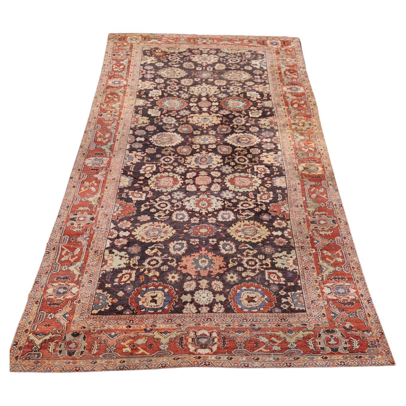 Antike persische Grand Sultanabad circa 1900s 10x17 im Angebot