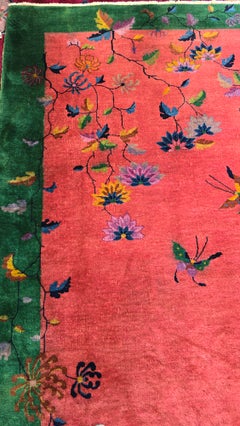 Early 20th Century Chinese Nichols Art deco rug