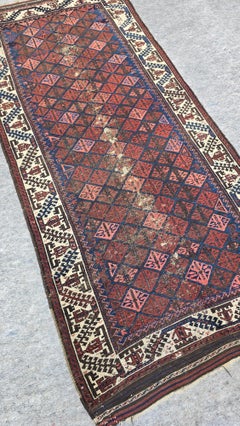Antique distressed Baluch Runner from Afghanistan