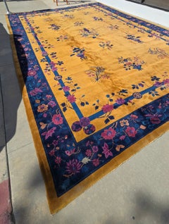 Alfombra china Nichols Art Déco de principios del siglo XX, tamaño «Palace», 12 x 17