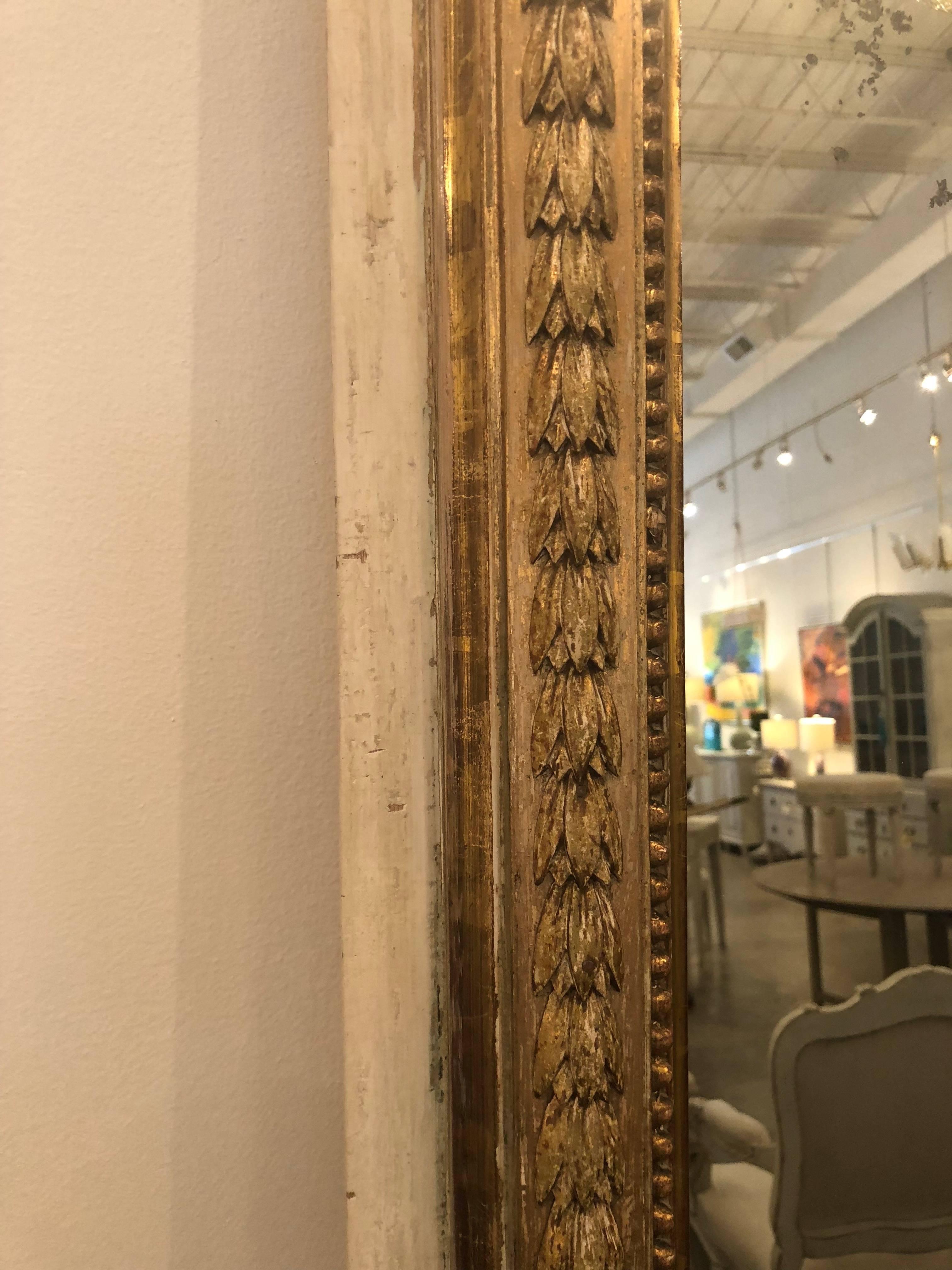 Antique Swedish Gustavian Trumeau Mirror Early 19th Century In Good Condition In West Palm Beach, FL