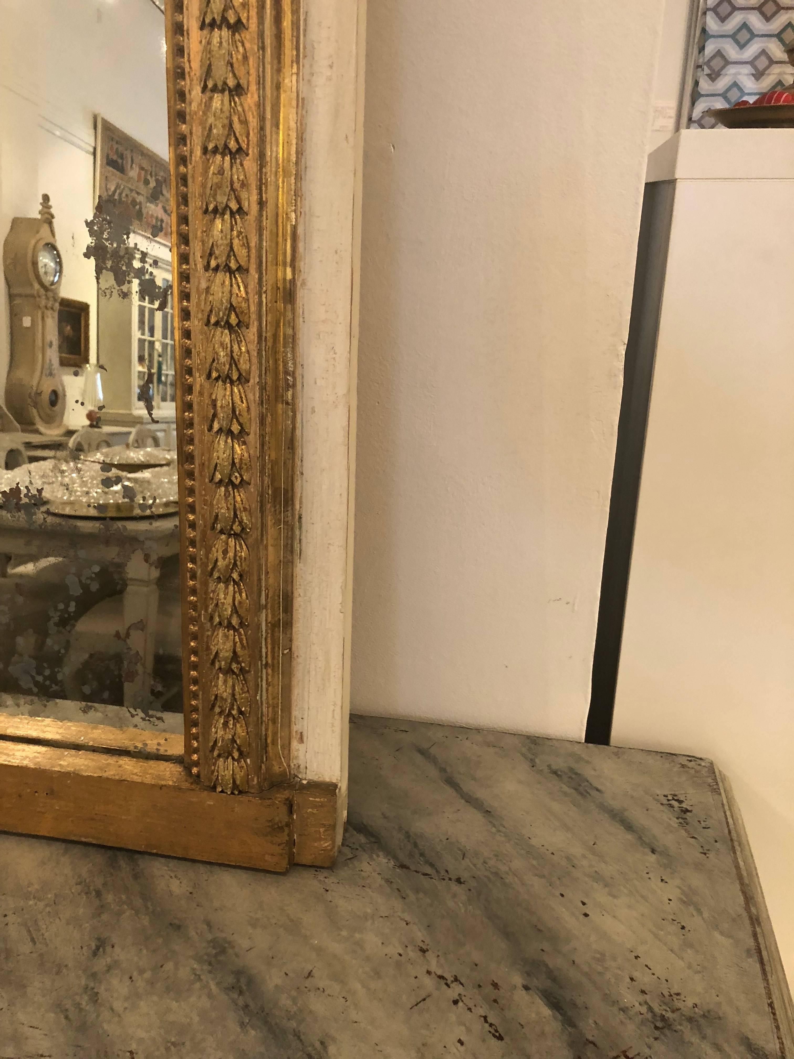 Antique Swedish Gustavian Trumeau Mirror Early 19th Century 2
