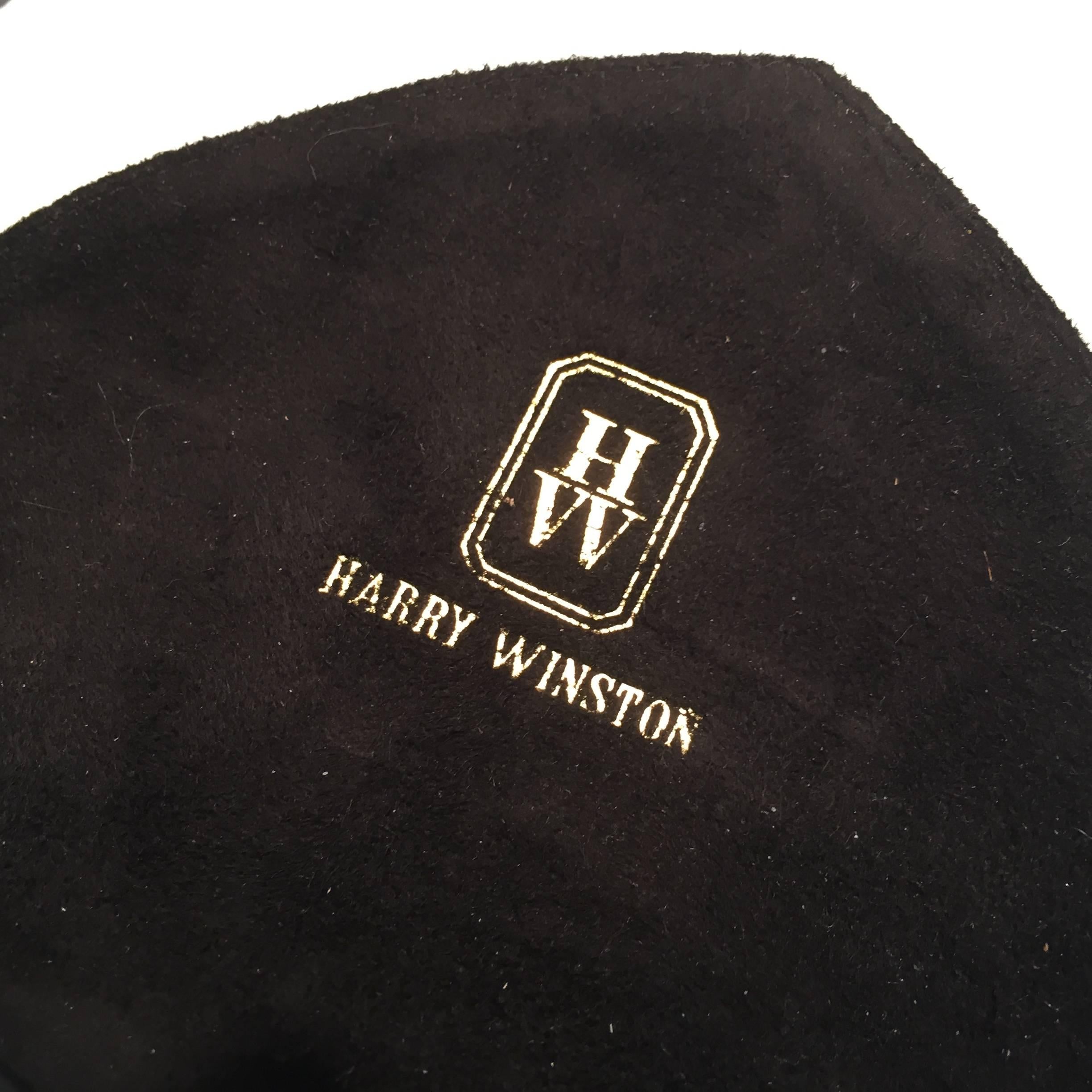 Harry Winston Seltene Geldbörse/Tasche aus schwarzem und rotem Wildleder mit Lederbesatz, Harry Winston im Zustand „Hervorragend“ im Angebot in Westport, CT
