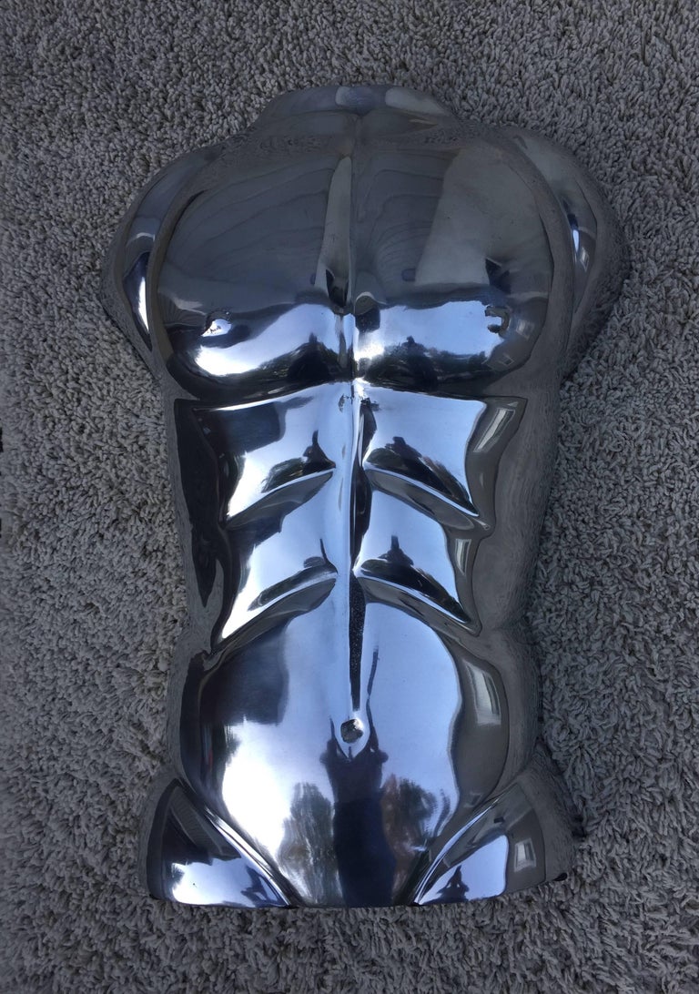 Arthur Court Aluminum Torso Bust For Sale at 1stDibs