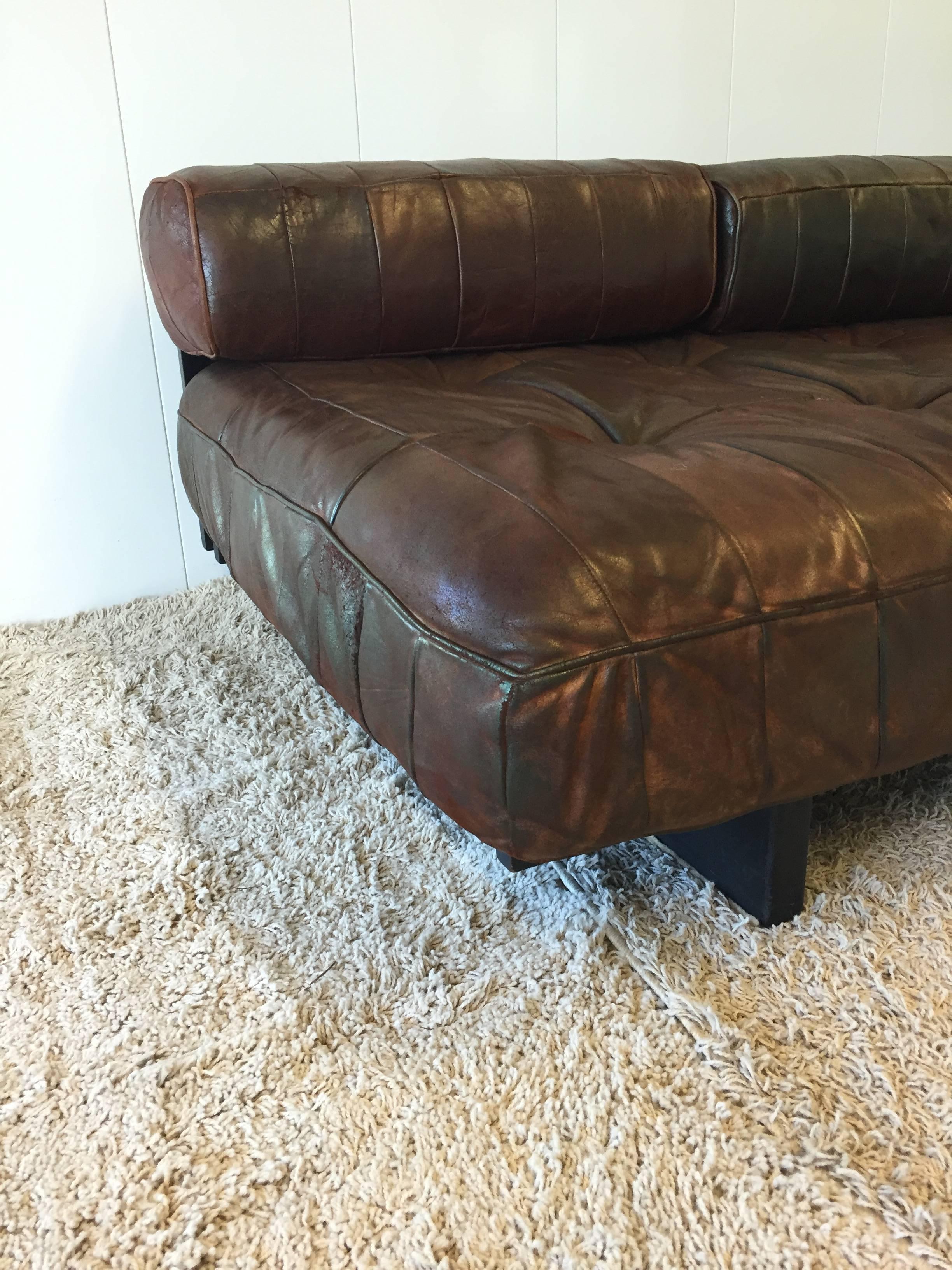 20th Century Pair of De Sede Ds-80 Daybed Leather Sofas