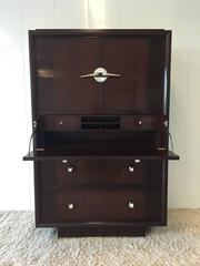 Donald Deskey Style Art Deco Skyscraper Design Secretary Wall Cabinet or Desk