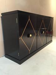 Tommi Parzinger Holly Wood Inlaid Sideboard/Cabinet, Buffet