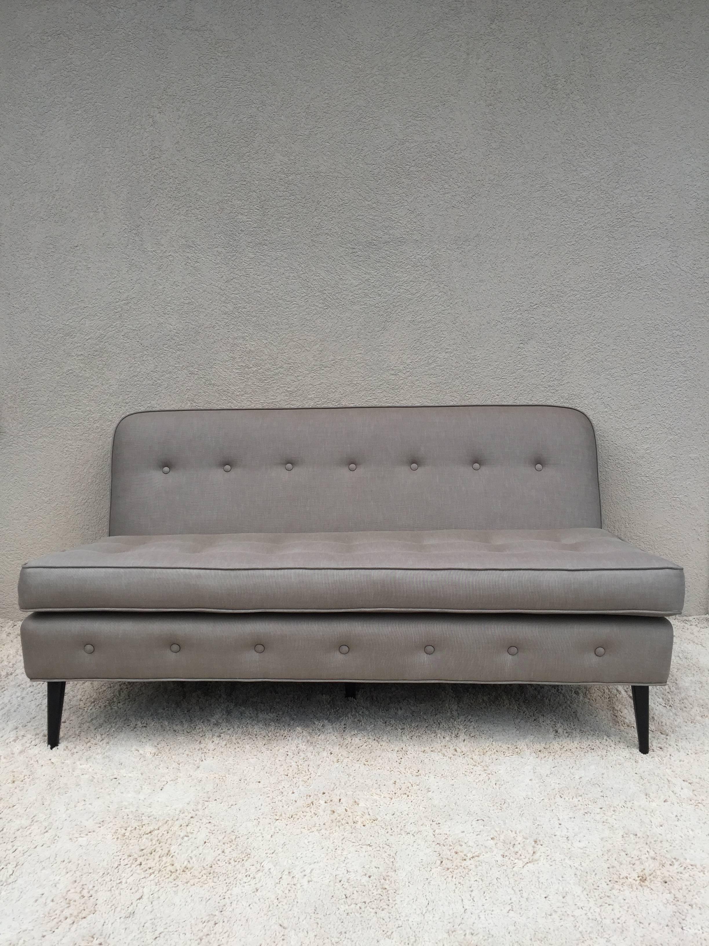American Paul McCobb Style Armless Sofa