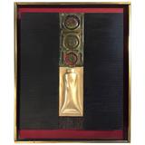 Taisuke Hamada Abstraktes Collage-Gemälde mit dem Titel „Jede Nacht“